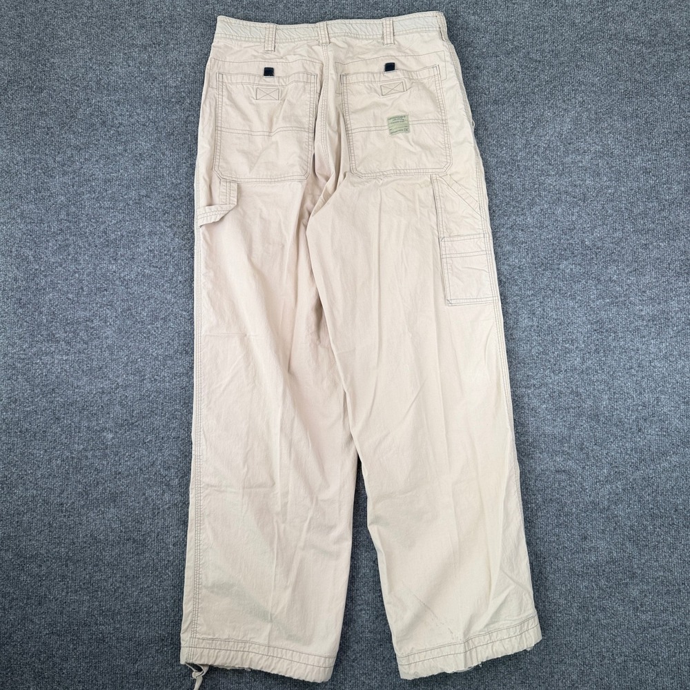 VTG Abercrombie & Fitch Carpenter Pants Mens 32x32 Brown Baggy Drawstring Y2K